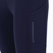 Schockemöhle Legging d'Équitation Air Sporty Full Grip Marin foncé