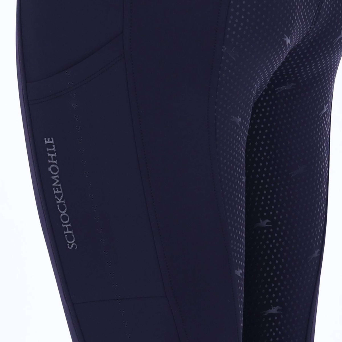 Schockemöhle Legging d'Équitation Air Sporty Full Grip Marin foncé