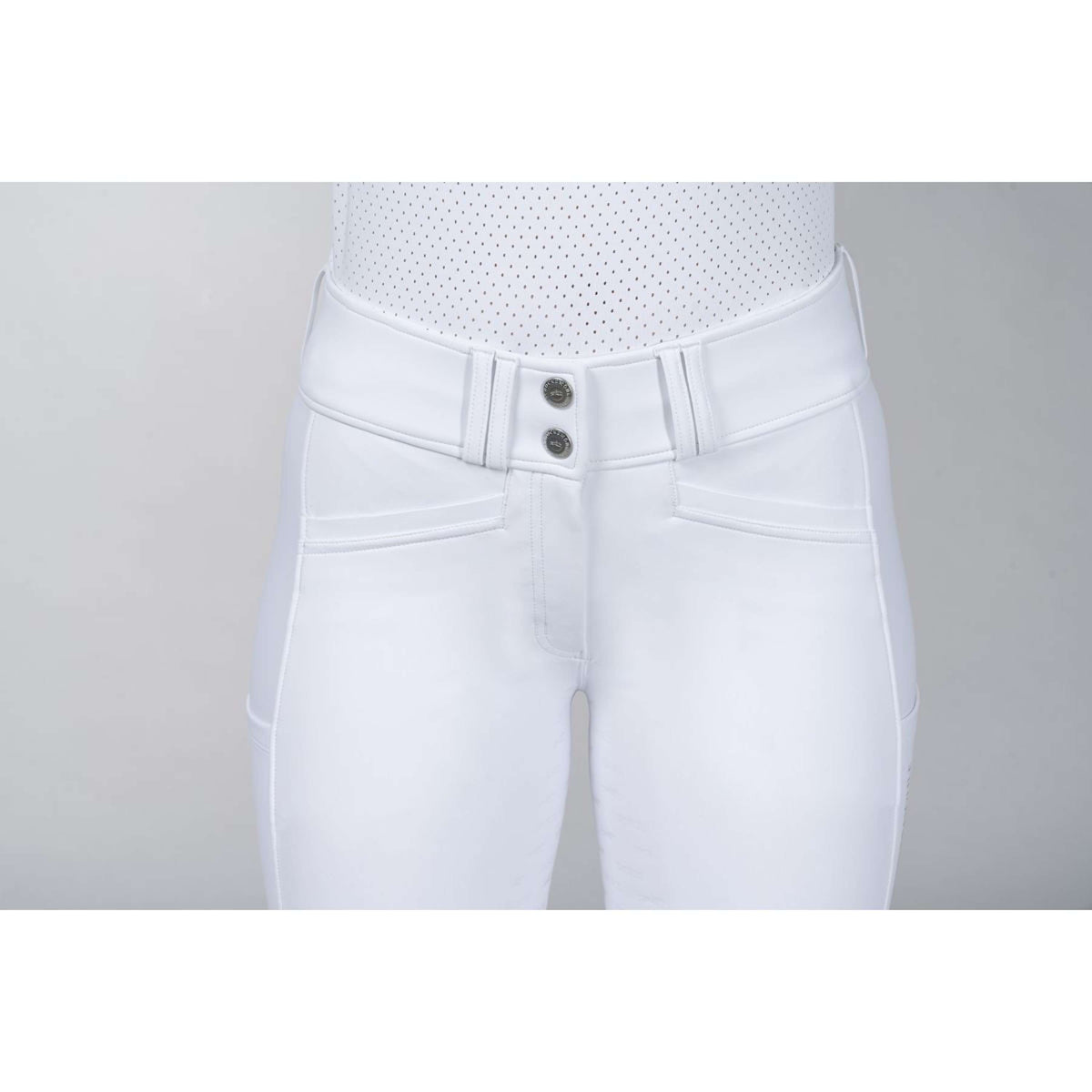 Schockemöhle Pantalon d'Équitation Carola Pro Full Grip Optical White