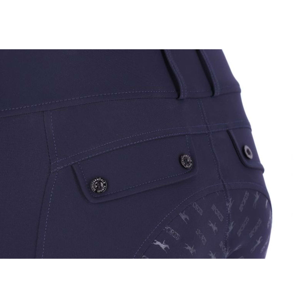 Schockemöhle Pantalon d'Équitation SPCarola Full Grip Bleu Foncé