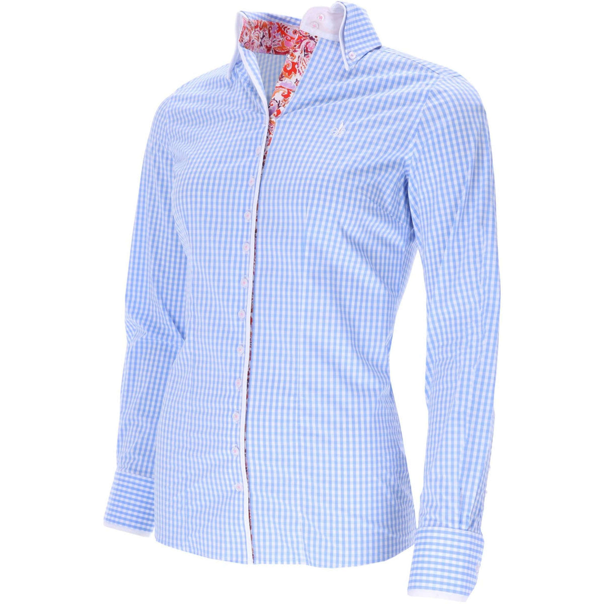 Schockemöhle Blouse FDL Eleonora Paisley L Blanc/Bleu