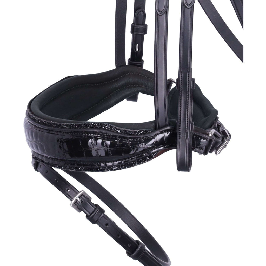 Schockemöhle Bride SPLuxury Dressage Croco/Noir/Argent