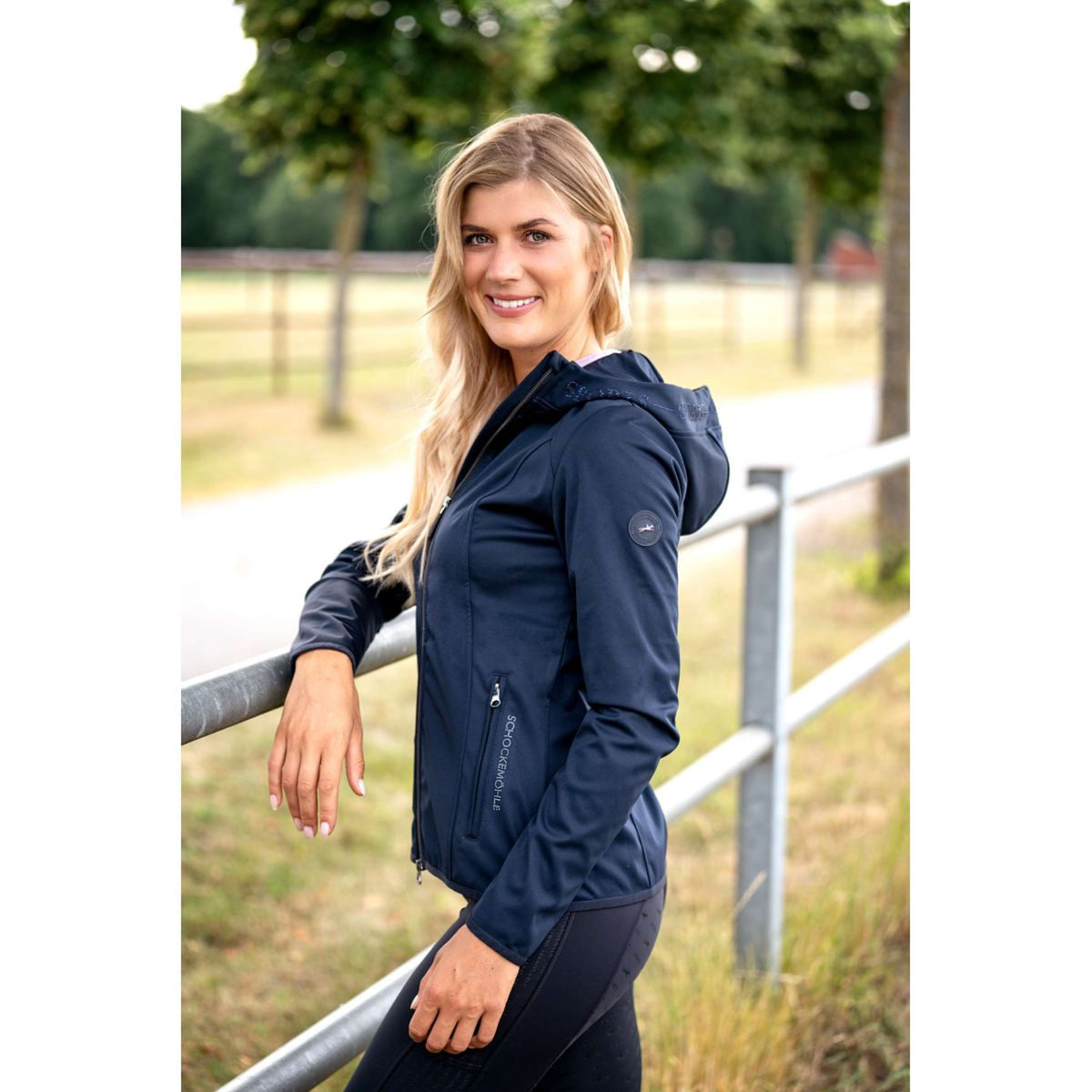 Schockemöhle Veste Fabienne Softshell Bleu foncé