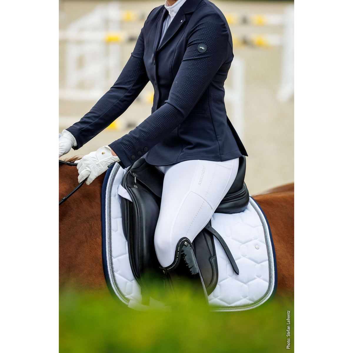Schockemöhle Tapis de Selle SP Eco Comfort D Style Dressage Blanc