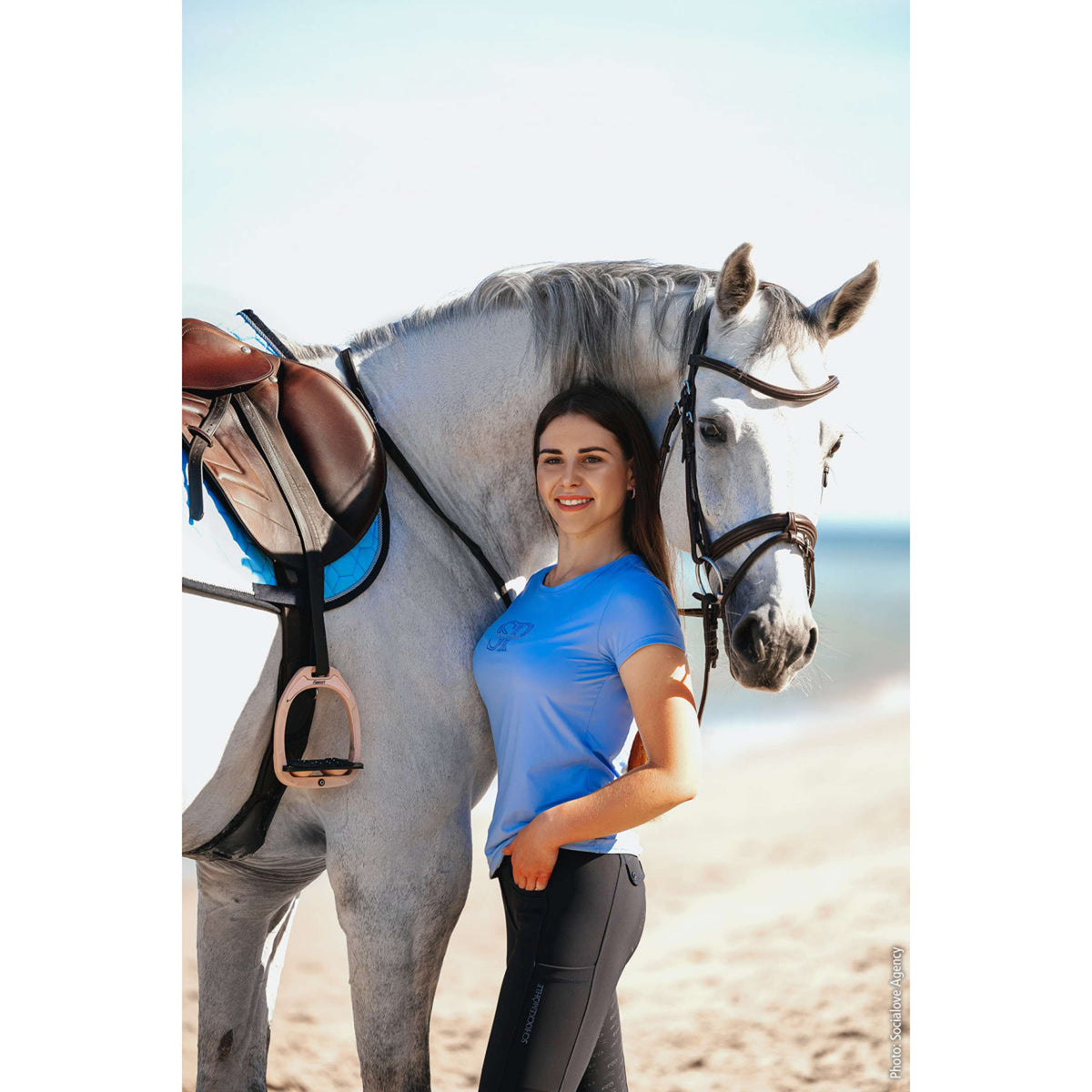 Schockemöhle T-Shirt SPNola Style Bleu ciel