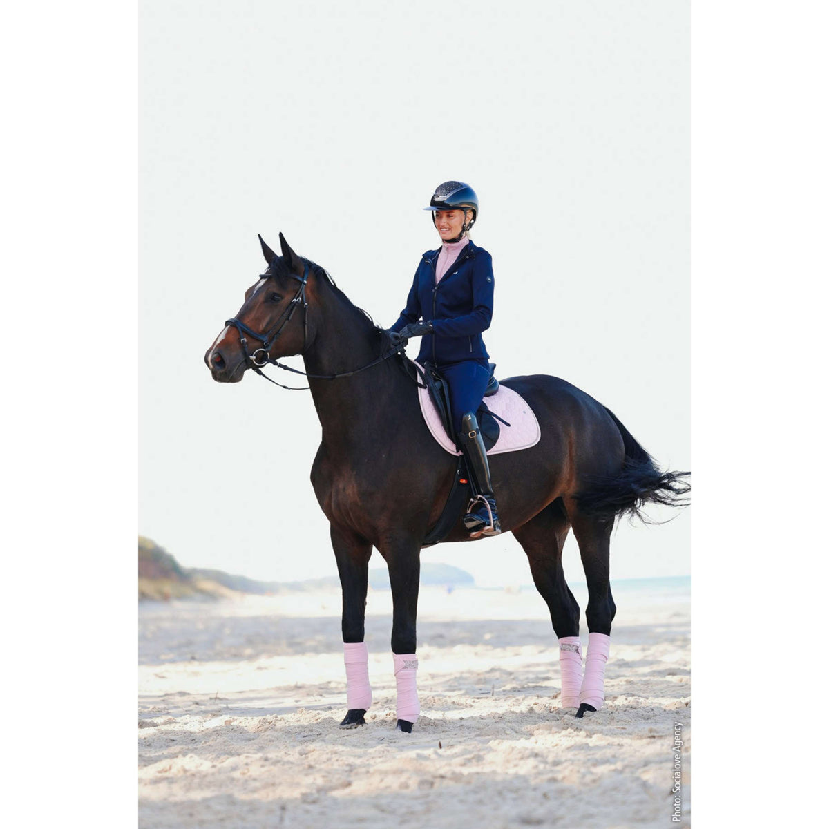 Schockemöhle Tapis de Selle SP High Density S Style de Saut Pale Pink