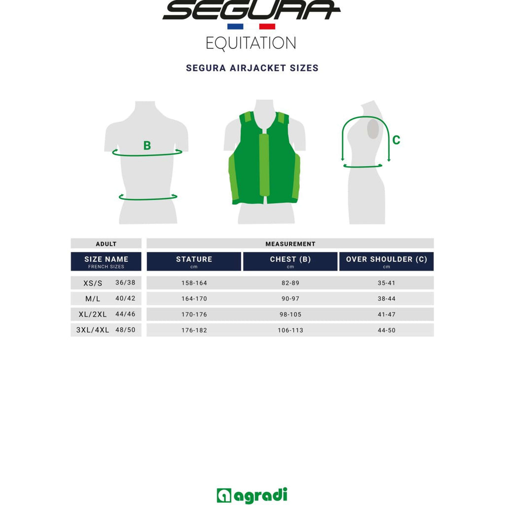 Segura Equitation Airbag C-protect Air Evo Marin