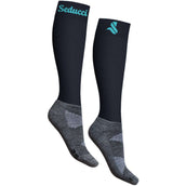 Seducci Chaussettes Pro Wool Navy/Turquoise