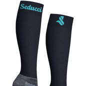 Seducci Chaussettes Pro Wool Navy/Turquoise