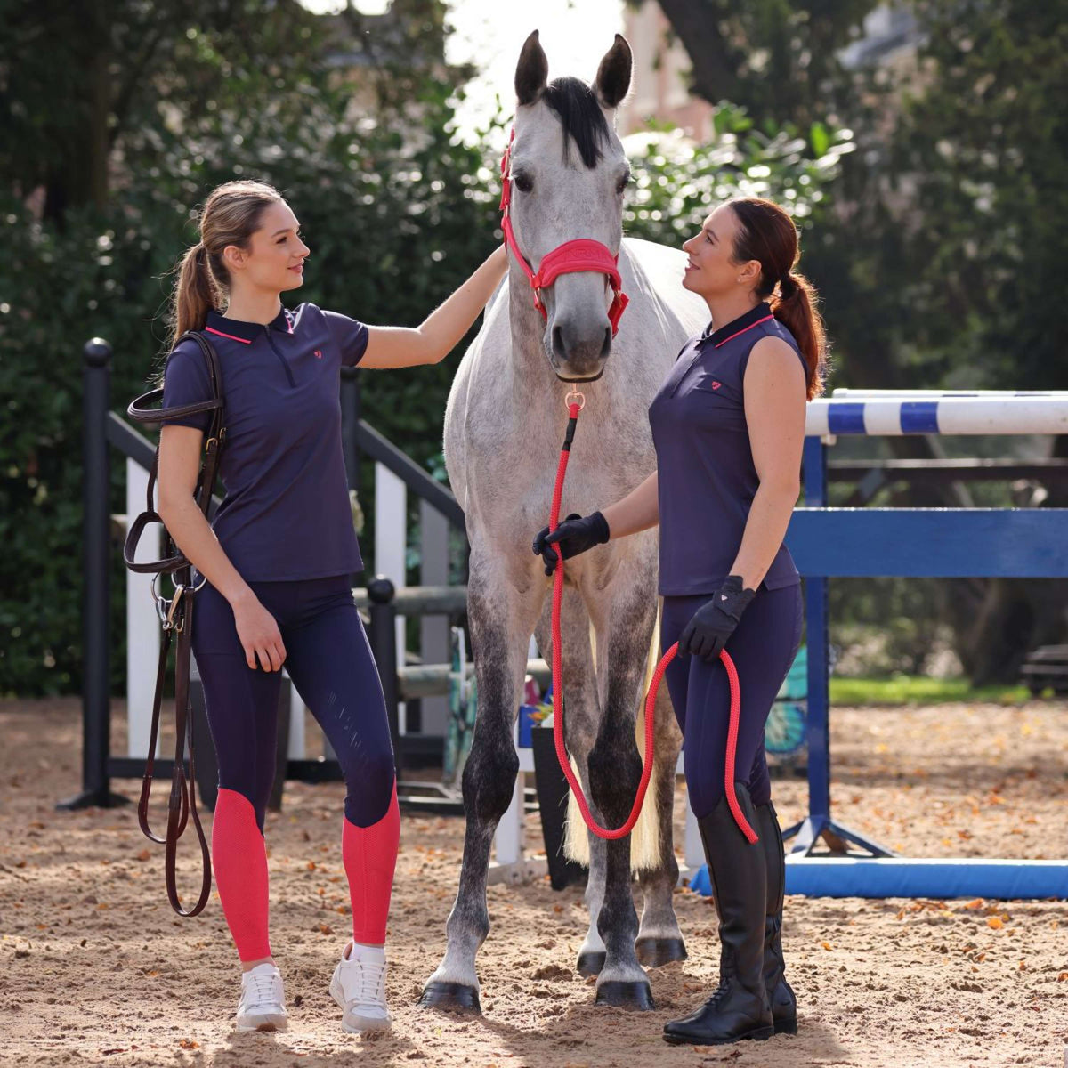 Aubrion by Shires Legging d'Équitation Rhythm Mesh Marin