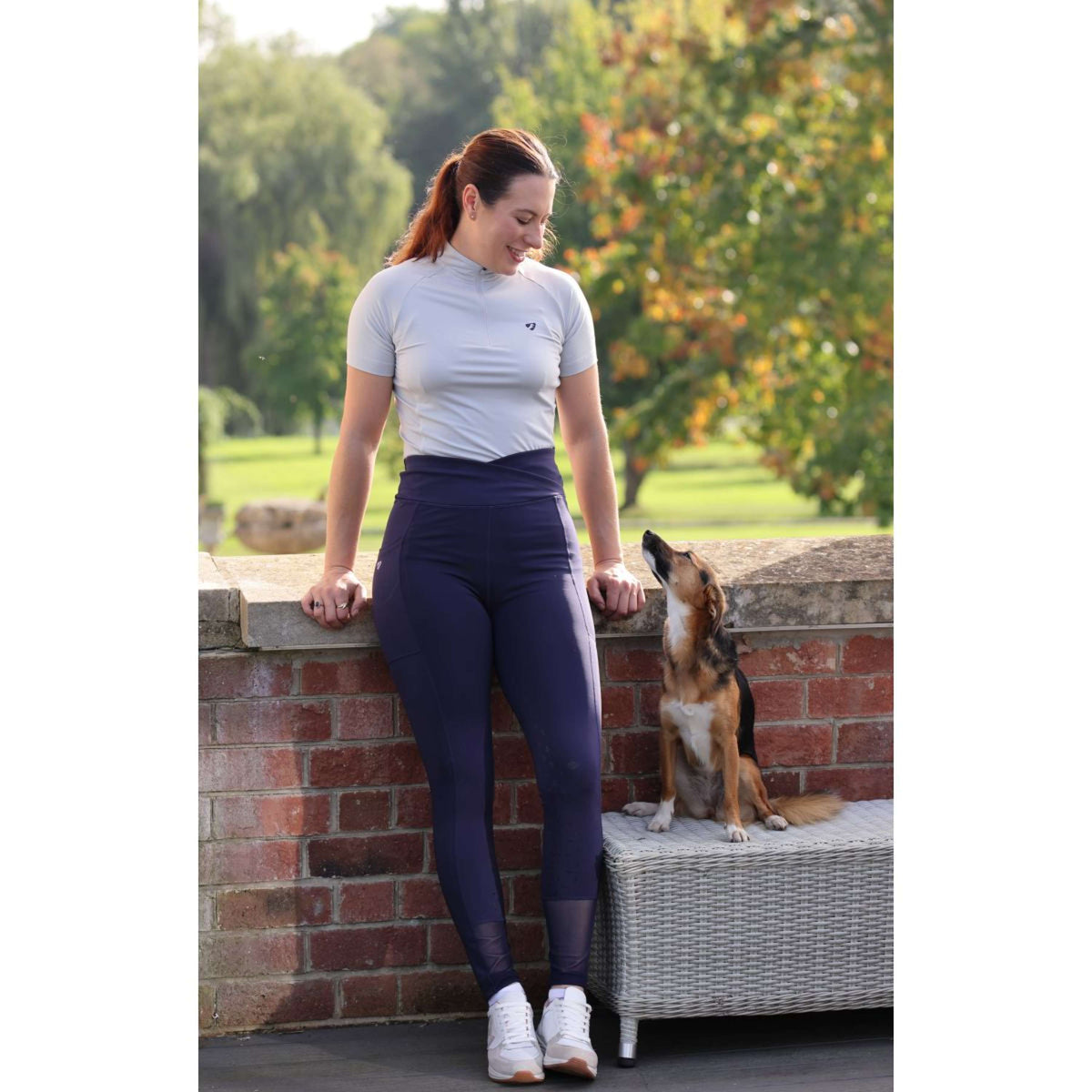 Aubrion by Shires Legging d'Équitation Sculpt Marin