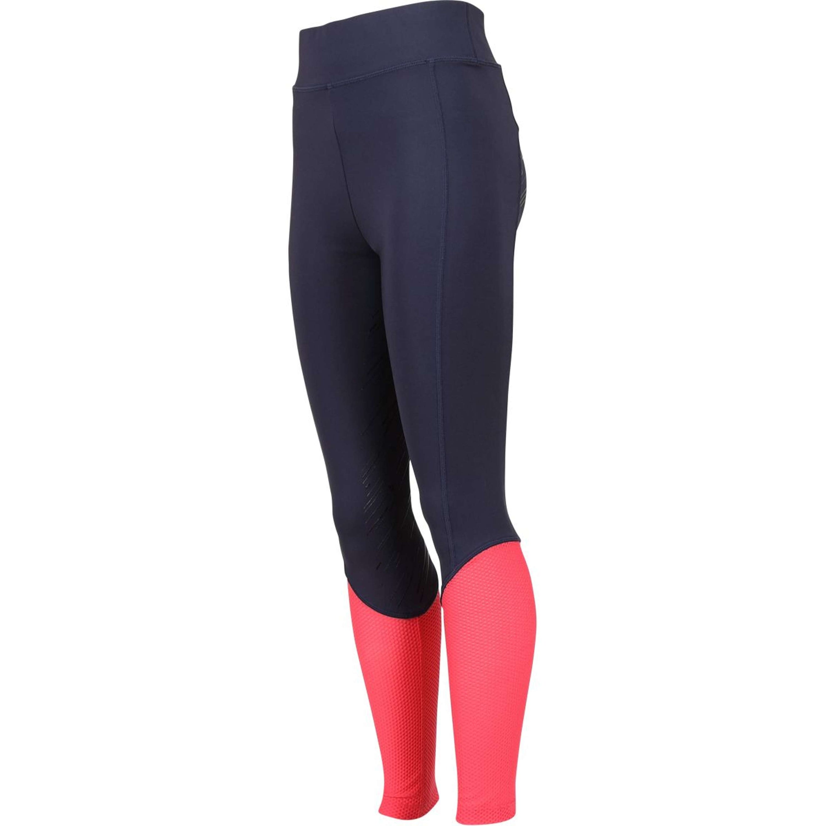 Aubrion by Shires Legging d'Équitation Rhythm Mesh Young Rider Marin