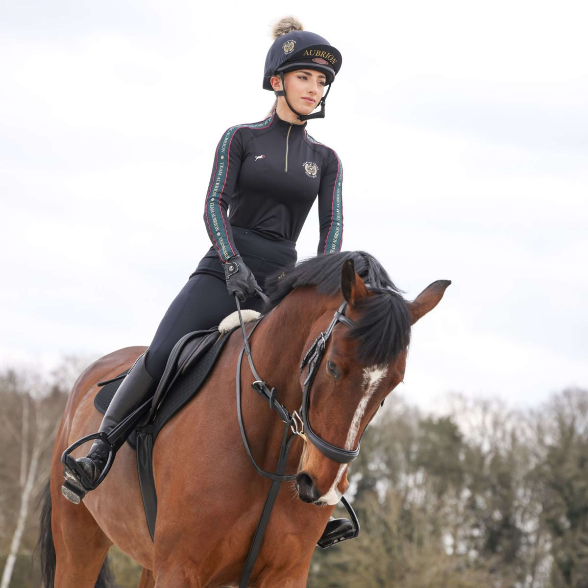 Aubrion Chemise Team Longues Manches Noir