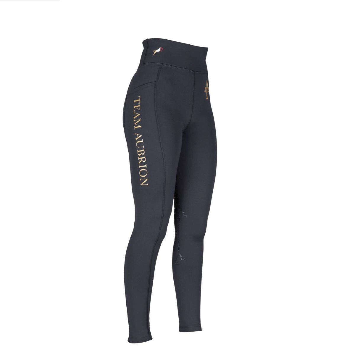 Aubrion Legging d'Équitation Team Hiver Noir