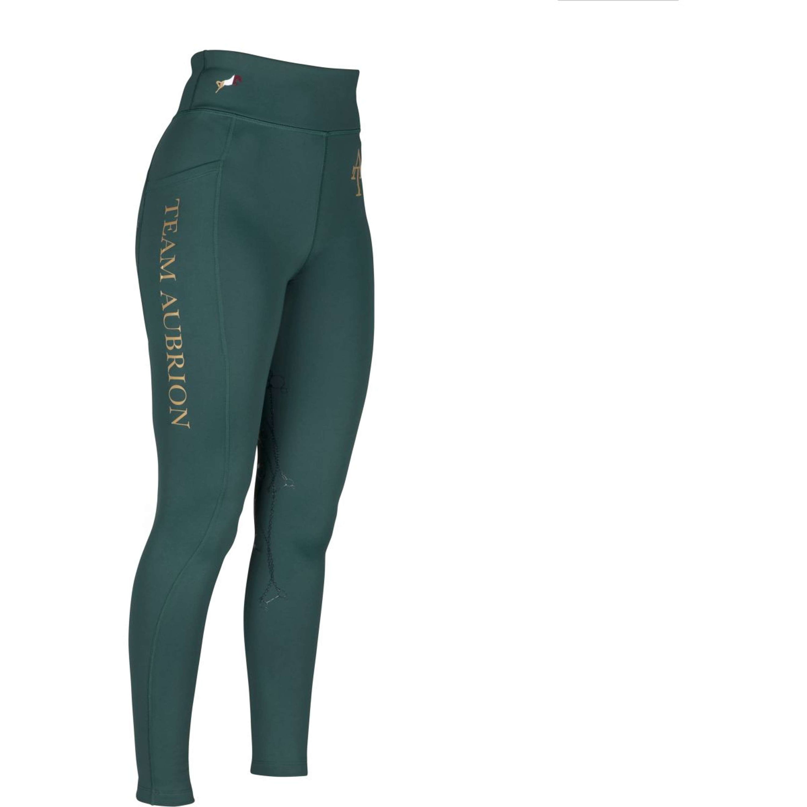 Aubrion Legging d'Équitation Team Hiver Vert