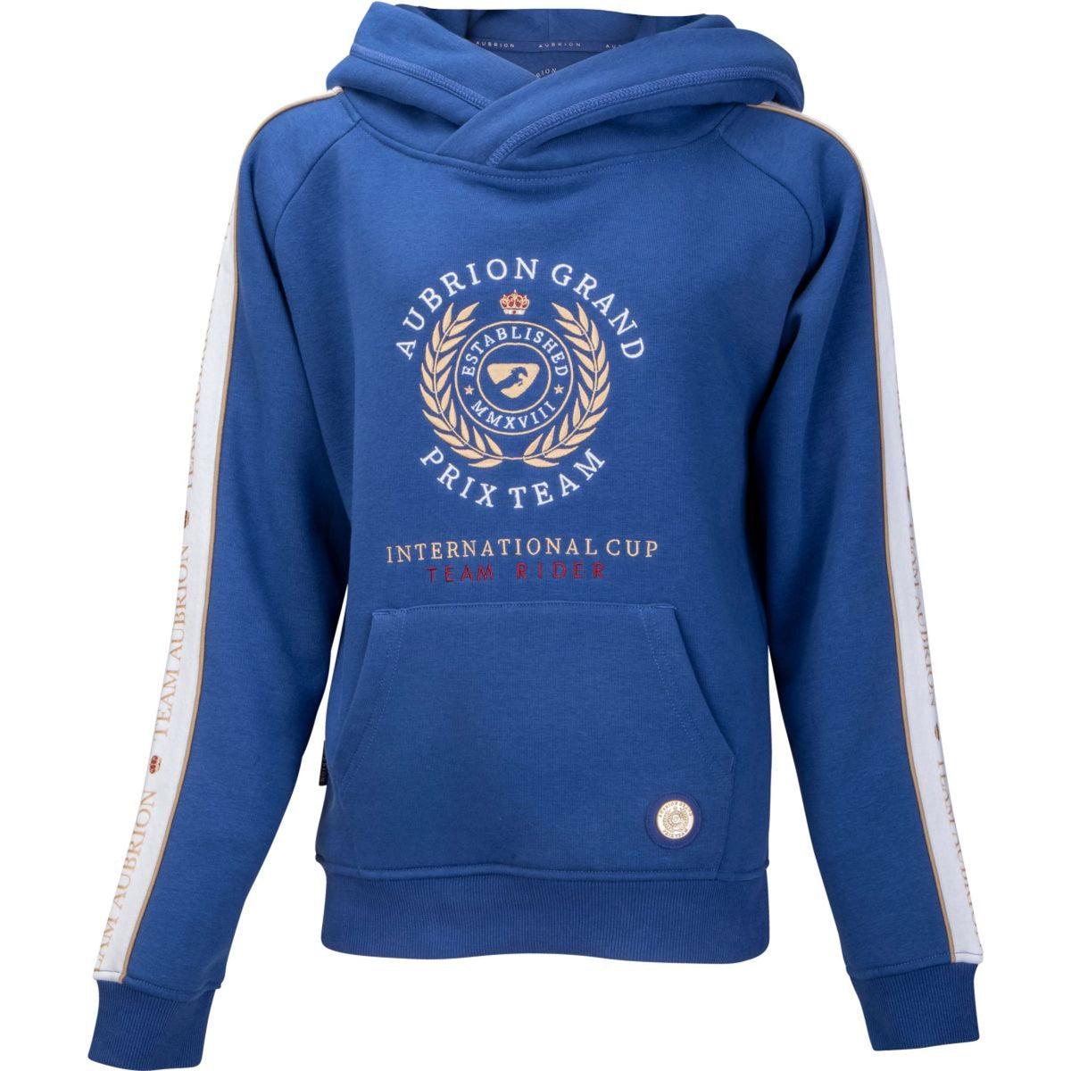 Aubrion Pull col Hoodie Team Young Rider Marin