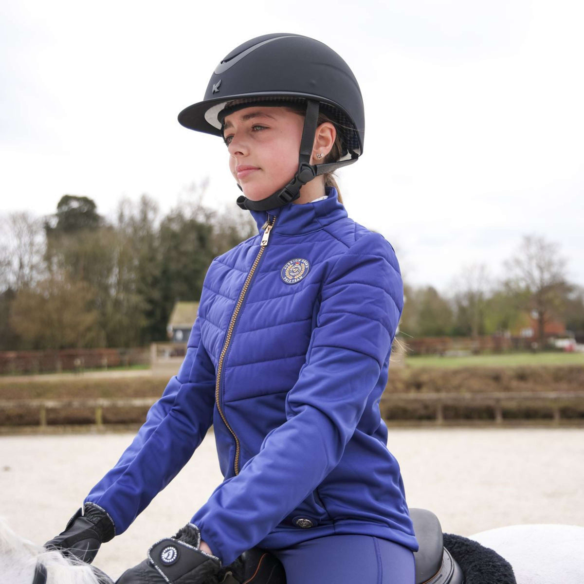 Aubrion Veste Team Insulated Young Rider Marin