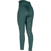 Aubrion Legging d'Équitation Team Young Rider Hiver Vert