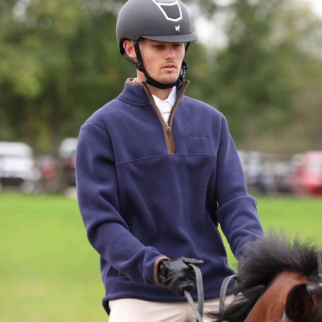 Aubrion by Shires Pull Original Fleece Hommes Marin