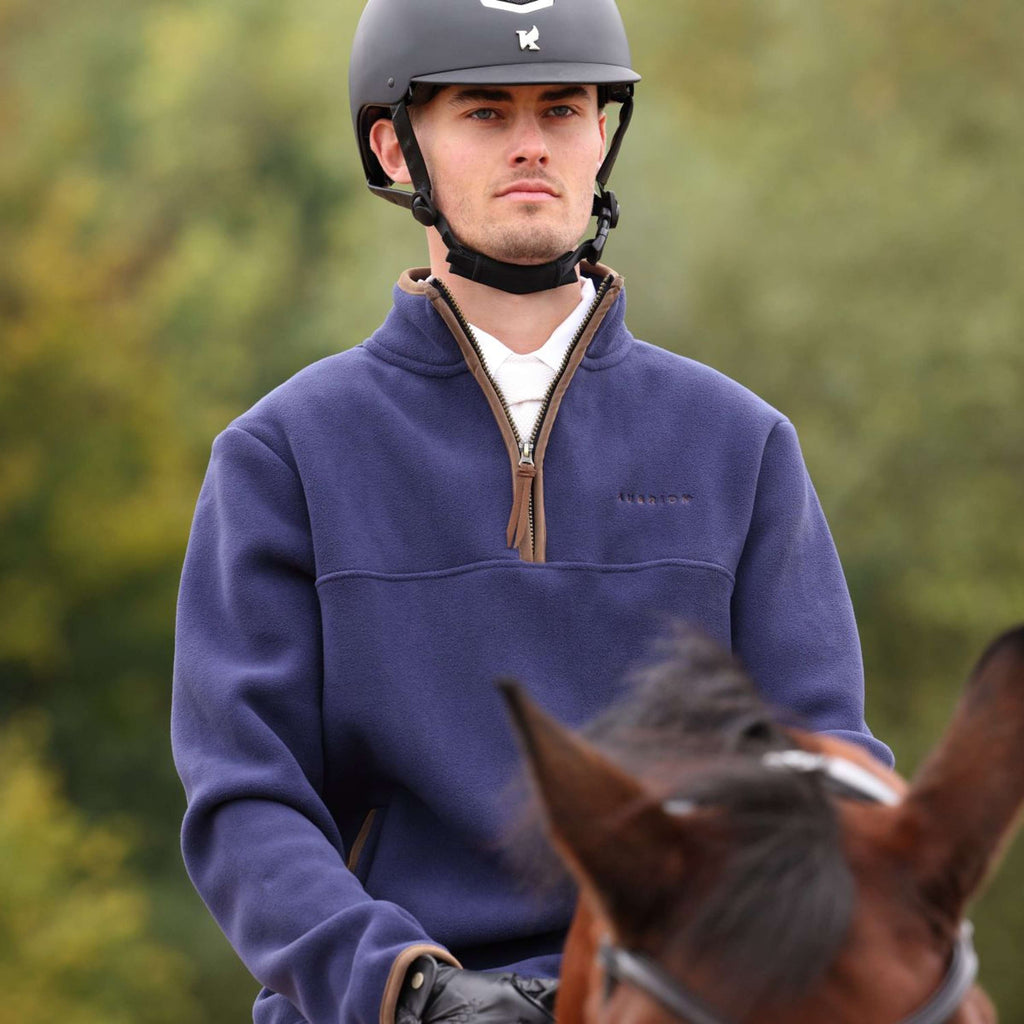 Aubrion by Shires Pull Original Fleece Hommes Marin