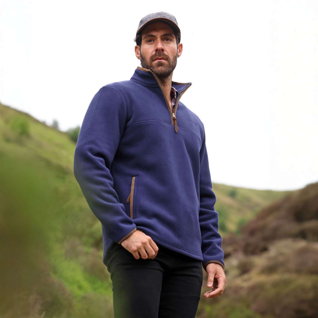 Aubrion by Shires Pull Original Fleece Hommes Marin