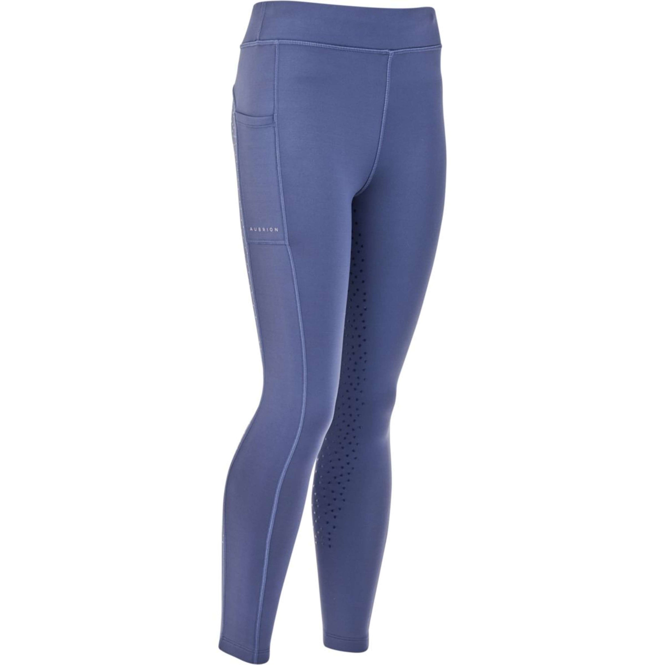 Aubrion Legging d'Équitation Shield Young Rider Bleu