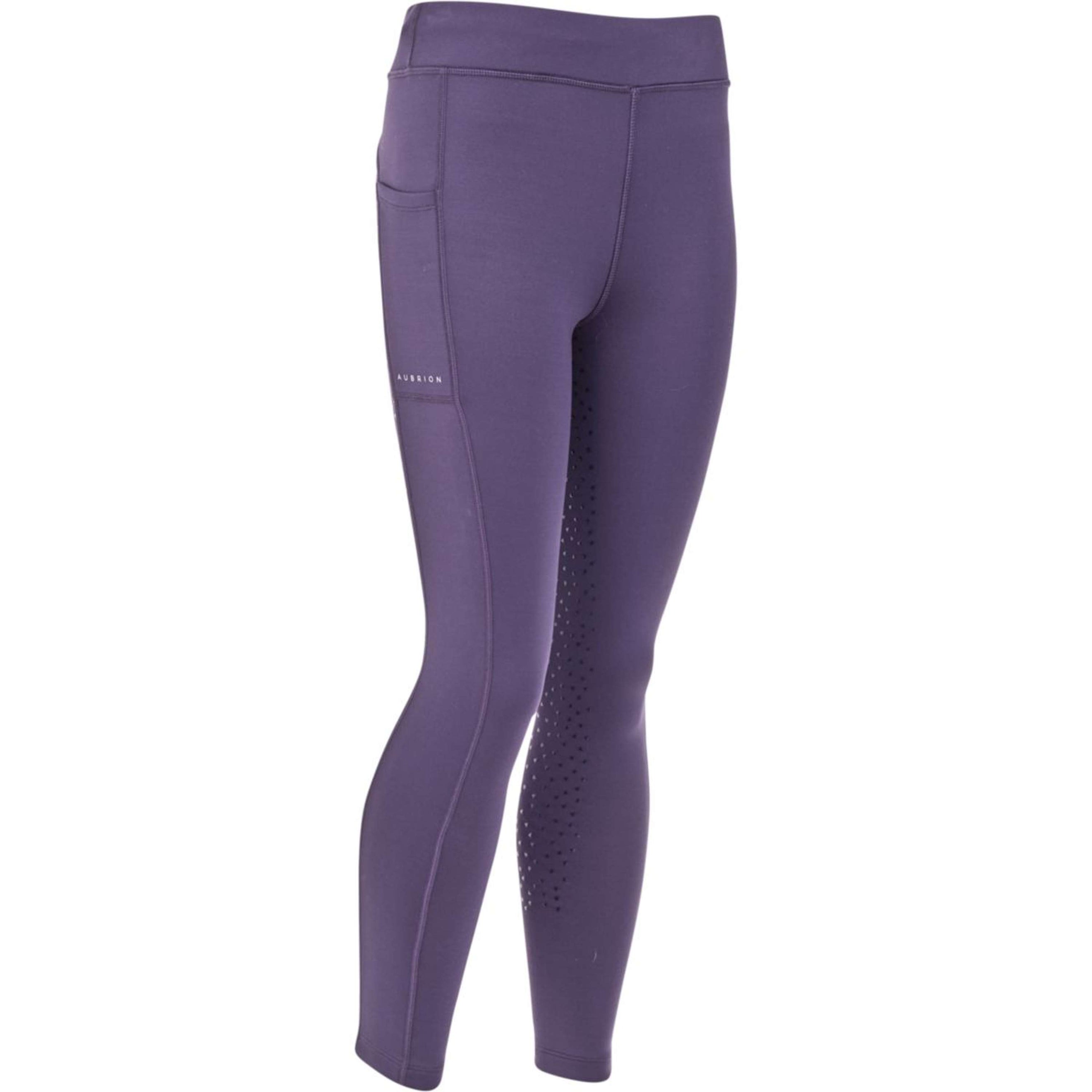 Aubrion Legging d'Équitation Shield Young Rider Violet