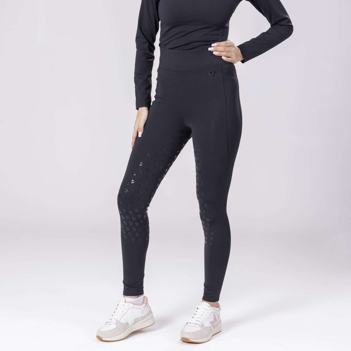 Aubrion Legging d'Équitation Eltar Full Grip Noir