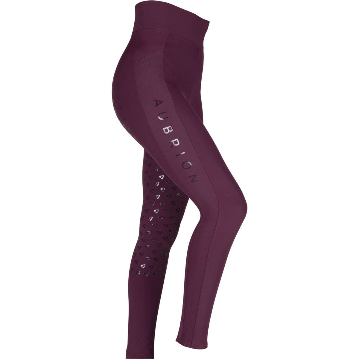 Aubrion Legging d'Équitation Eltar Full Grip Black Cherry