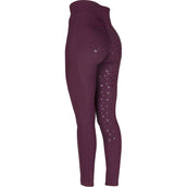 Aubrion Legging d'Équitation Eltar Full Grip Black Cherry