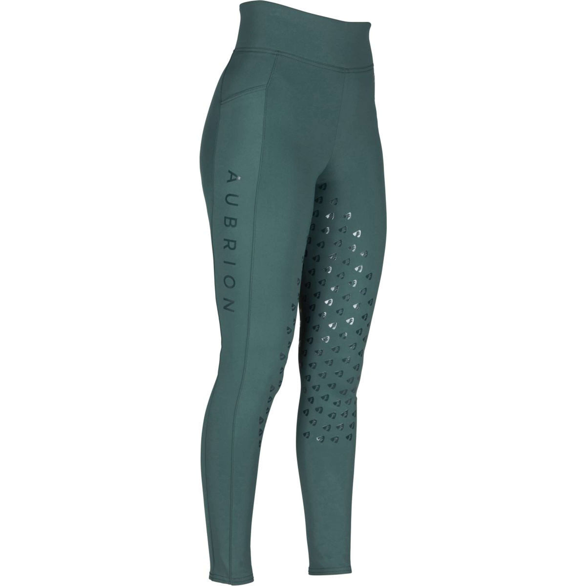 Aubrion Legging d'Équitation Eltar Full Grip Vert