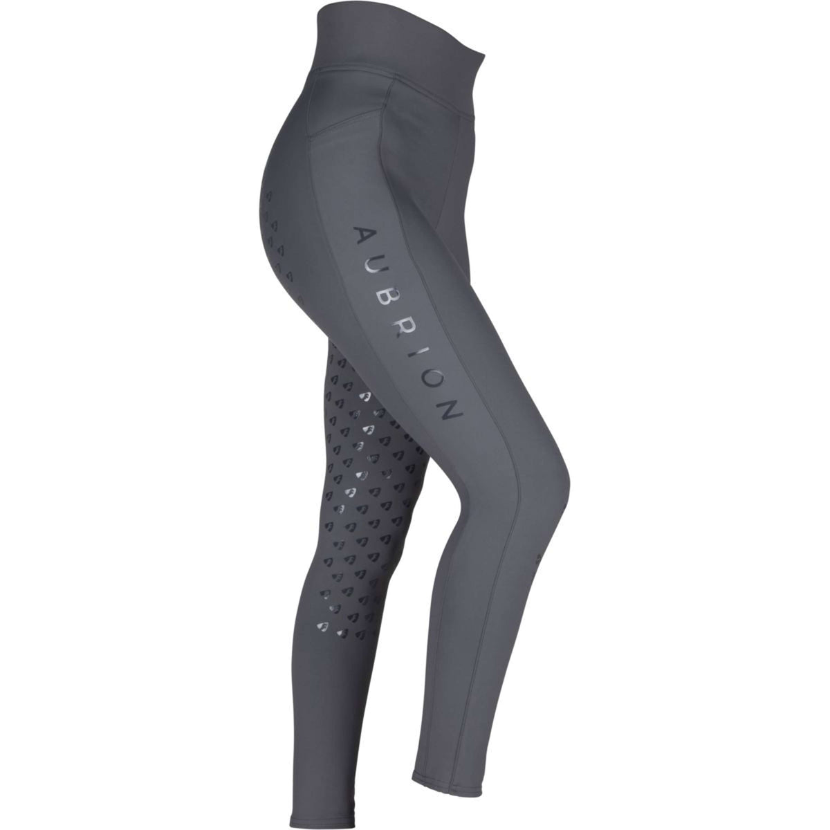 Aubrion Legging d'Équitation Eltar Full Grip Gris