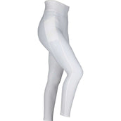 Aubrion Legging d'Équitation Eltar Full Grip Blanc