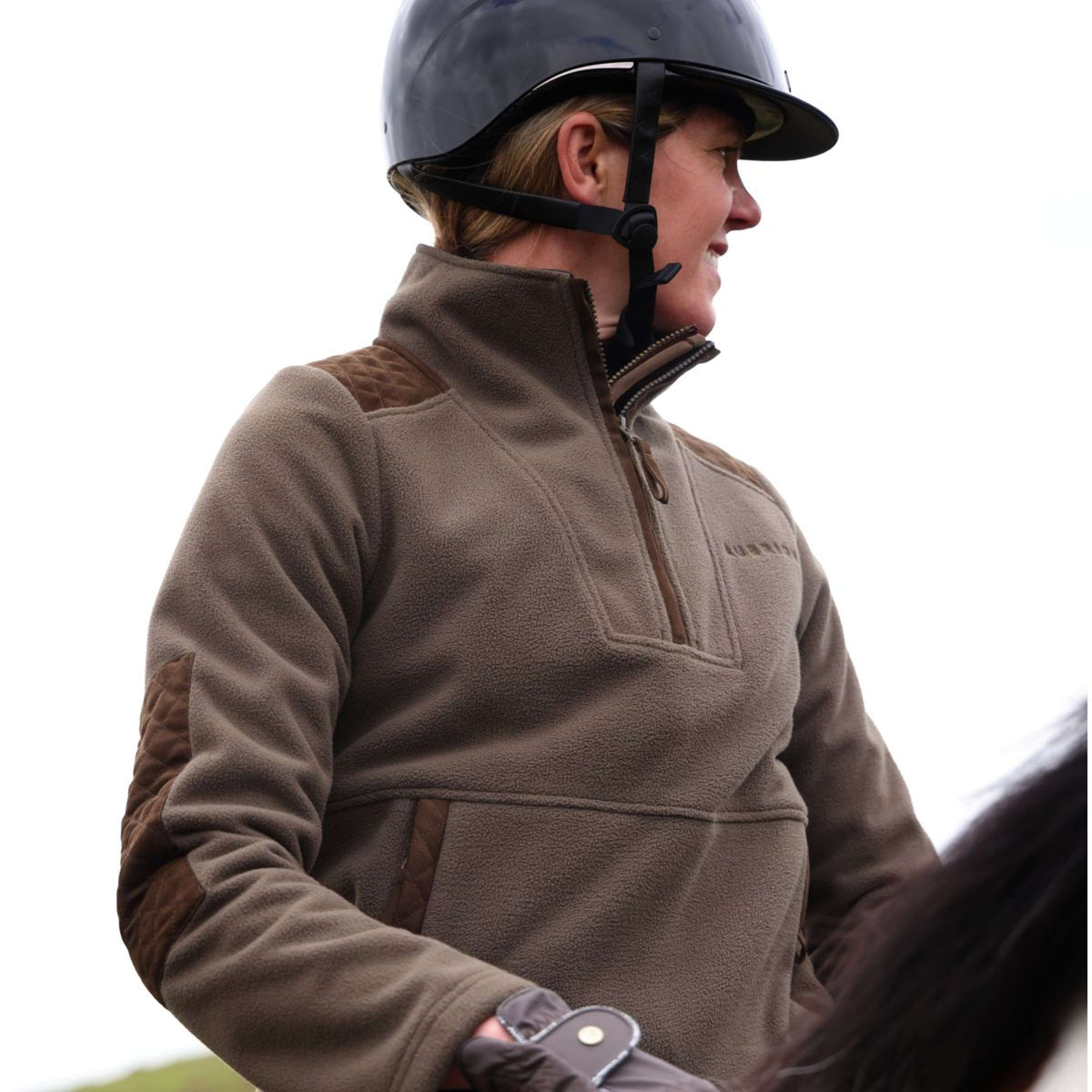 Aubrion by Shires Pull Heritage Fleece Olive foncé