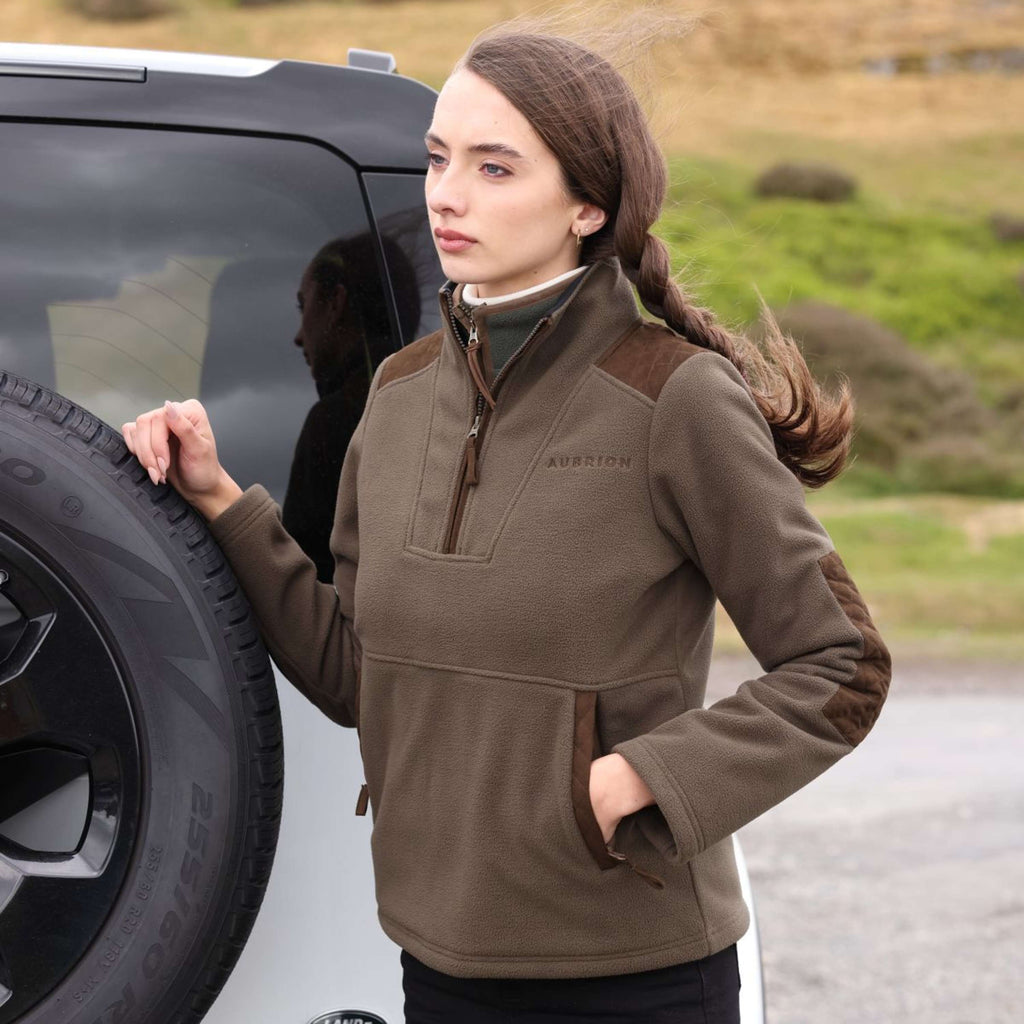 Aubrion by Shires Pull Heritage Fleece Olive foncé