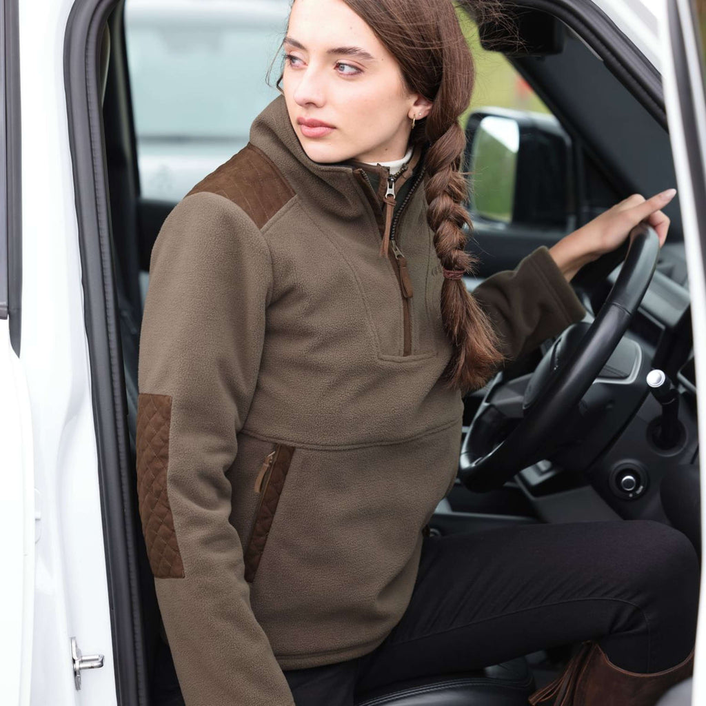 Aubrion by Shires Pull Heritage Fleece Olive foncé