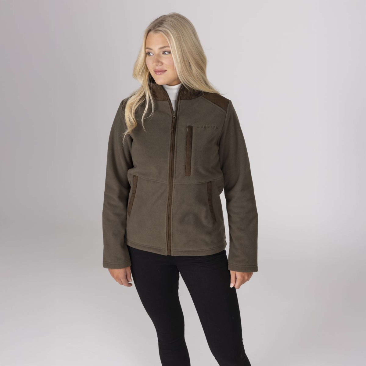 Aubrion by Shires Veste Heritage Fleece Olive foncé
