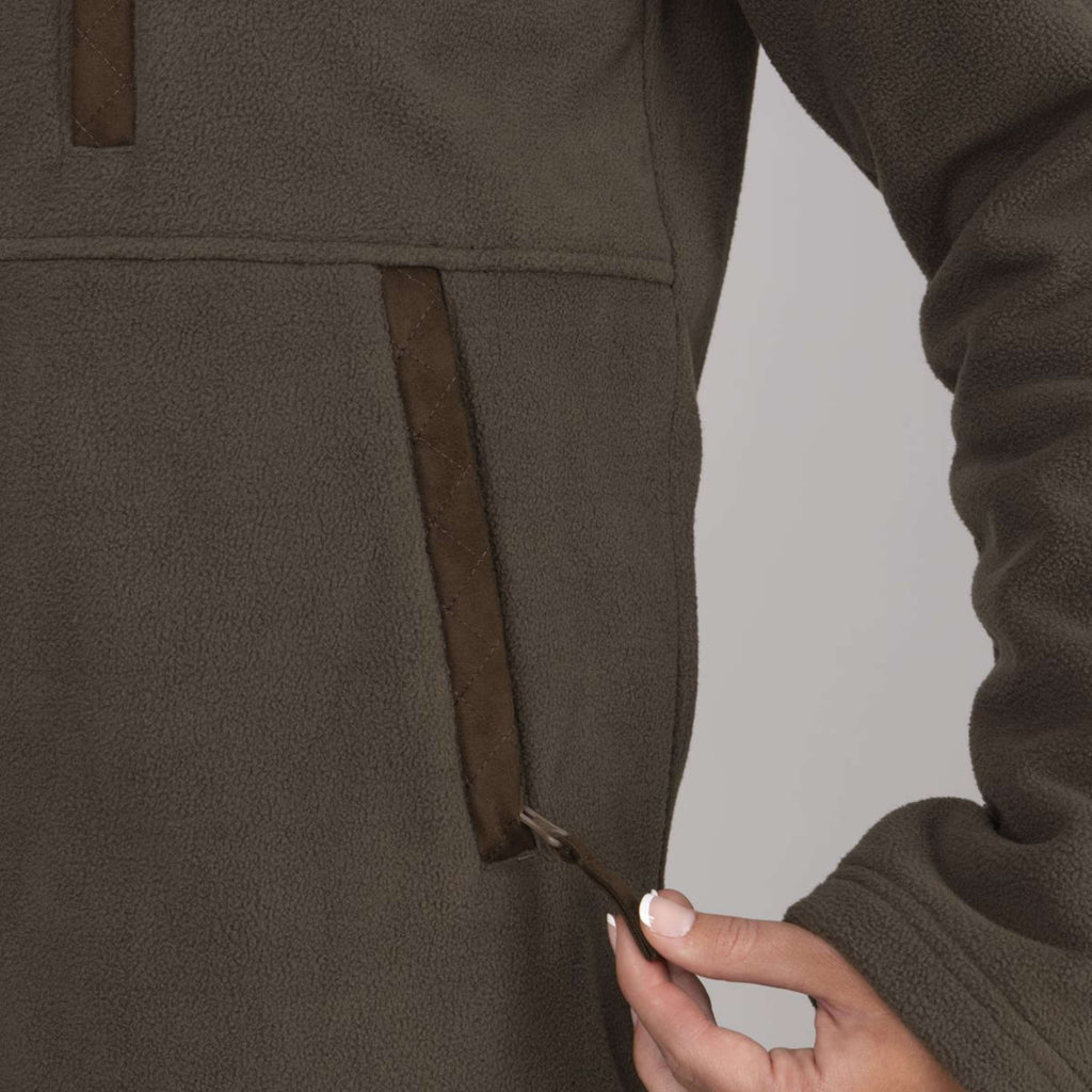 Aubrion by Shires Veste Heritage Fleece Olive foncé