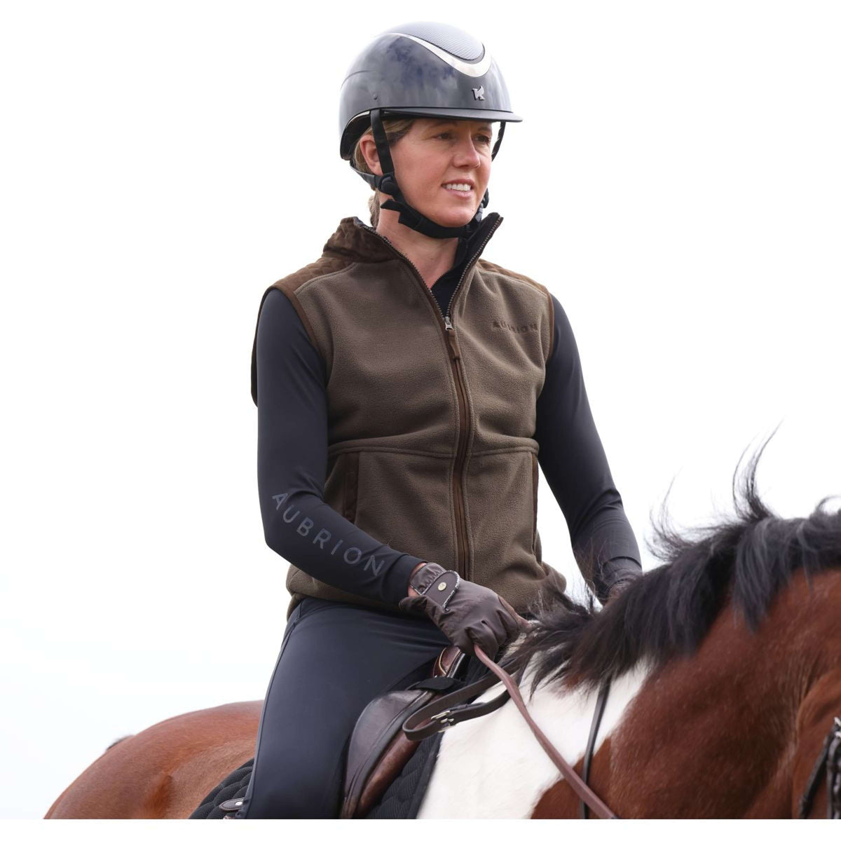 Aubrion by Shires Bodychauffant Heritage Fleece Olive foncé