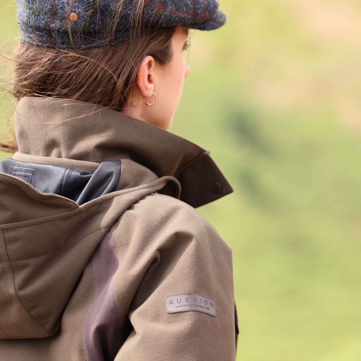 Aubrion by Shires Veste Heritage Olive foncé