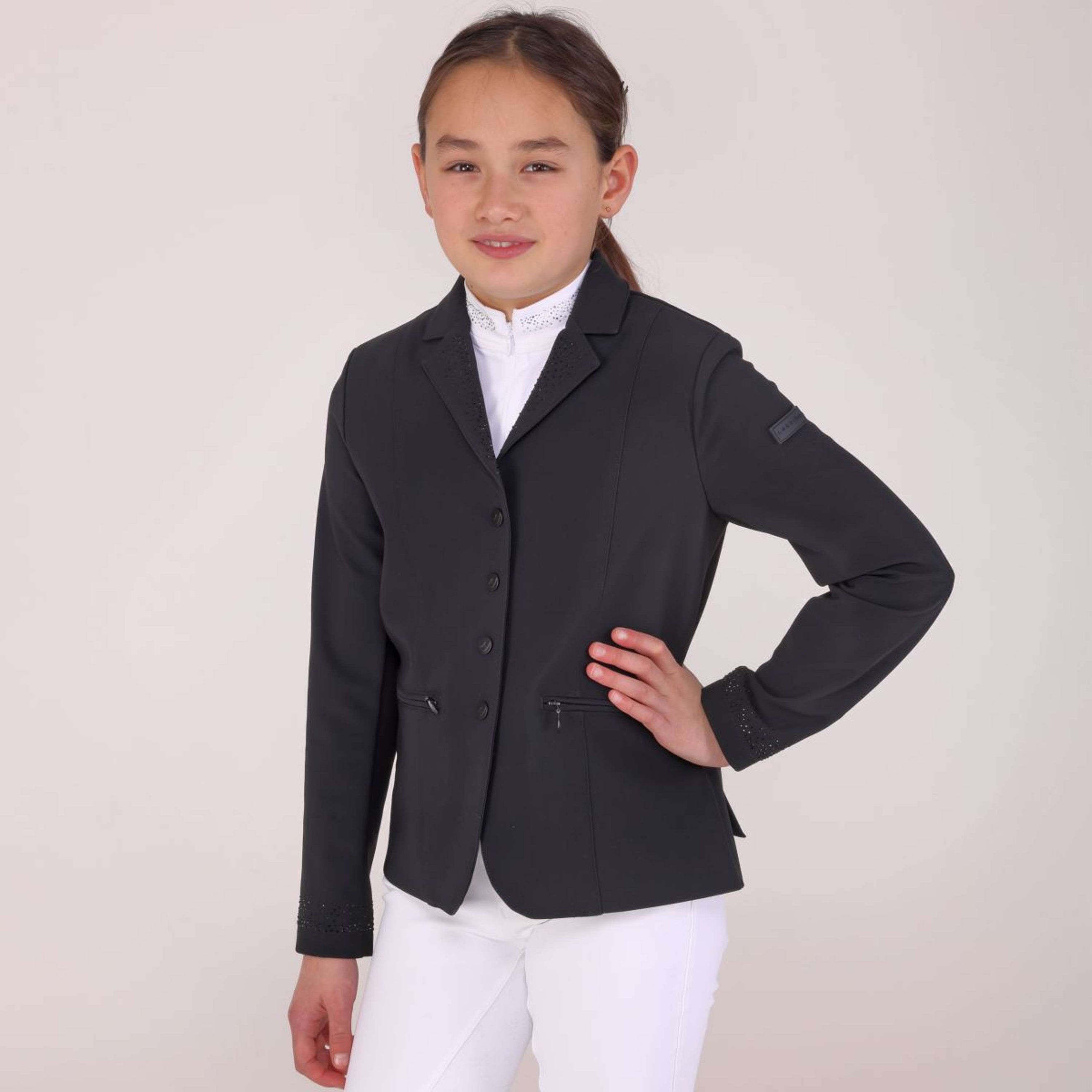Aubrion by Shires Veste de Concours Optima GX Enfants Noir Aubrion by Shires Veste de Concours Optima GX Enfants Noir