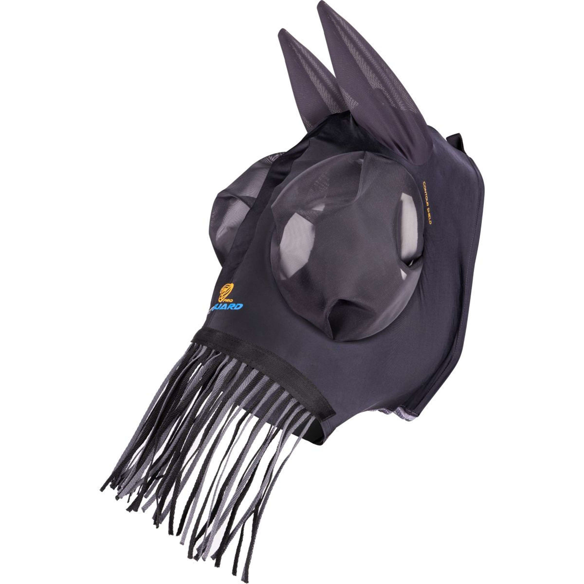 FlyGuard Masque Anti-Mouches Pro Stretch avec Oreilles et Franges Jet