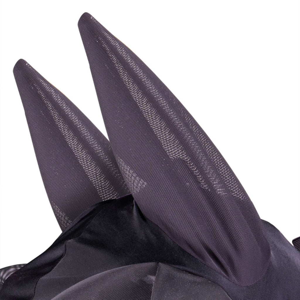 FlyGuard by Shires Masque Anti-Mouches Pro Stretch avec Oreilles et Franges Jet