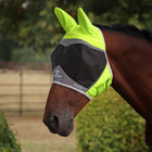 FlyGuard by Shires Masque Anti-Mouches Pro Hi-Viz Fine Mesh avec Oreilles Fluorescent-jaune