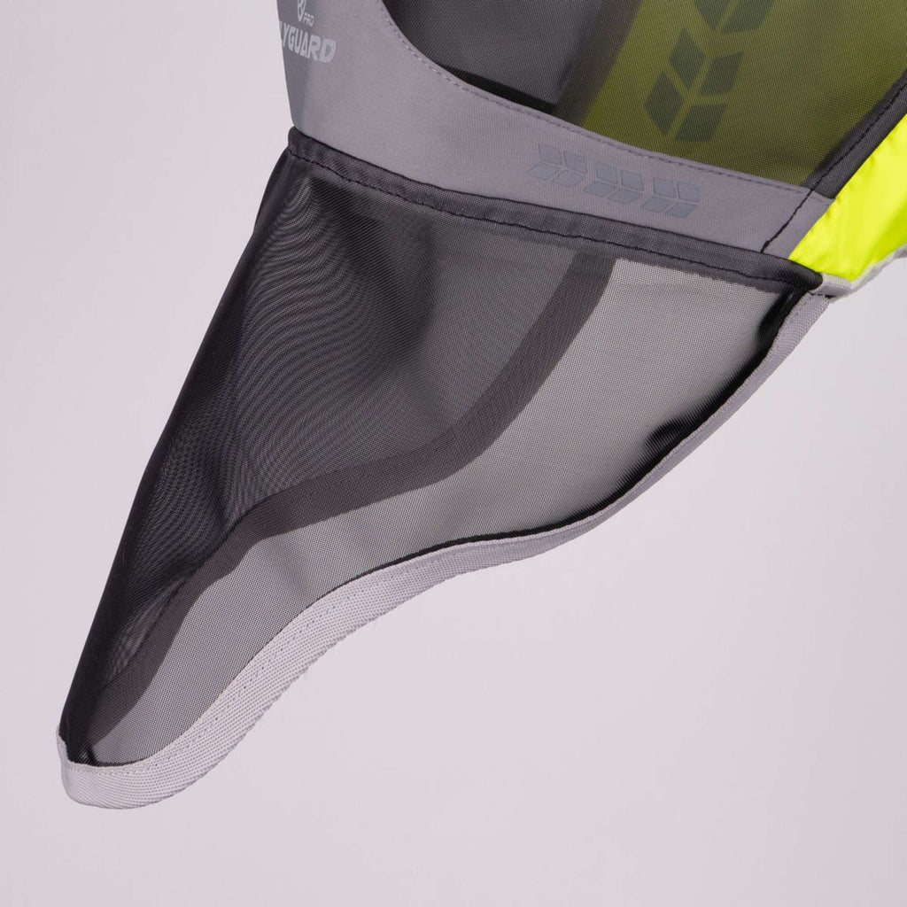 FlyGuard by Shires Masque Anti-Mouches Pro Hi-Viz Fine Mesh avec Oreilles et Nez Fluorescent-jaune