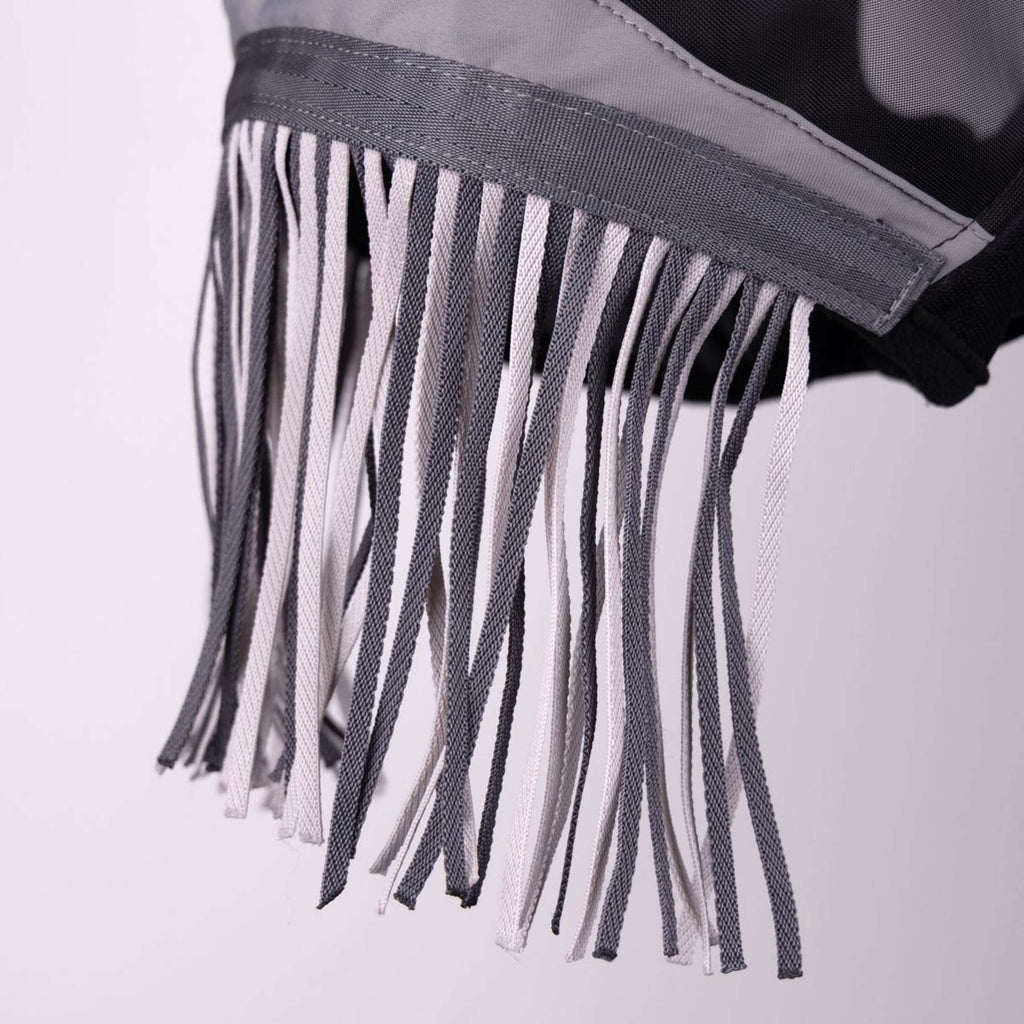 FlyGuard by Shires Masque Anti-Mouches Pro Fine Mesh sans Oreilles avec Franges Jet