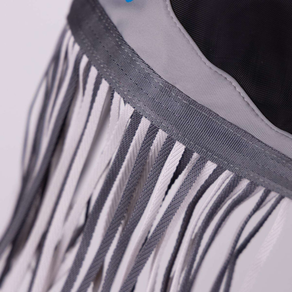 FlyGuard by Shires Masque Anti-Mouches Pro Fine Mesh sans Oreilles avec Franges Jet