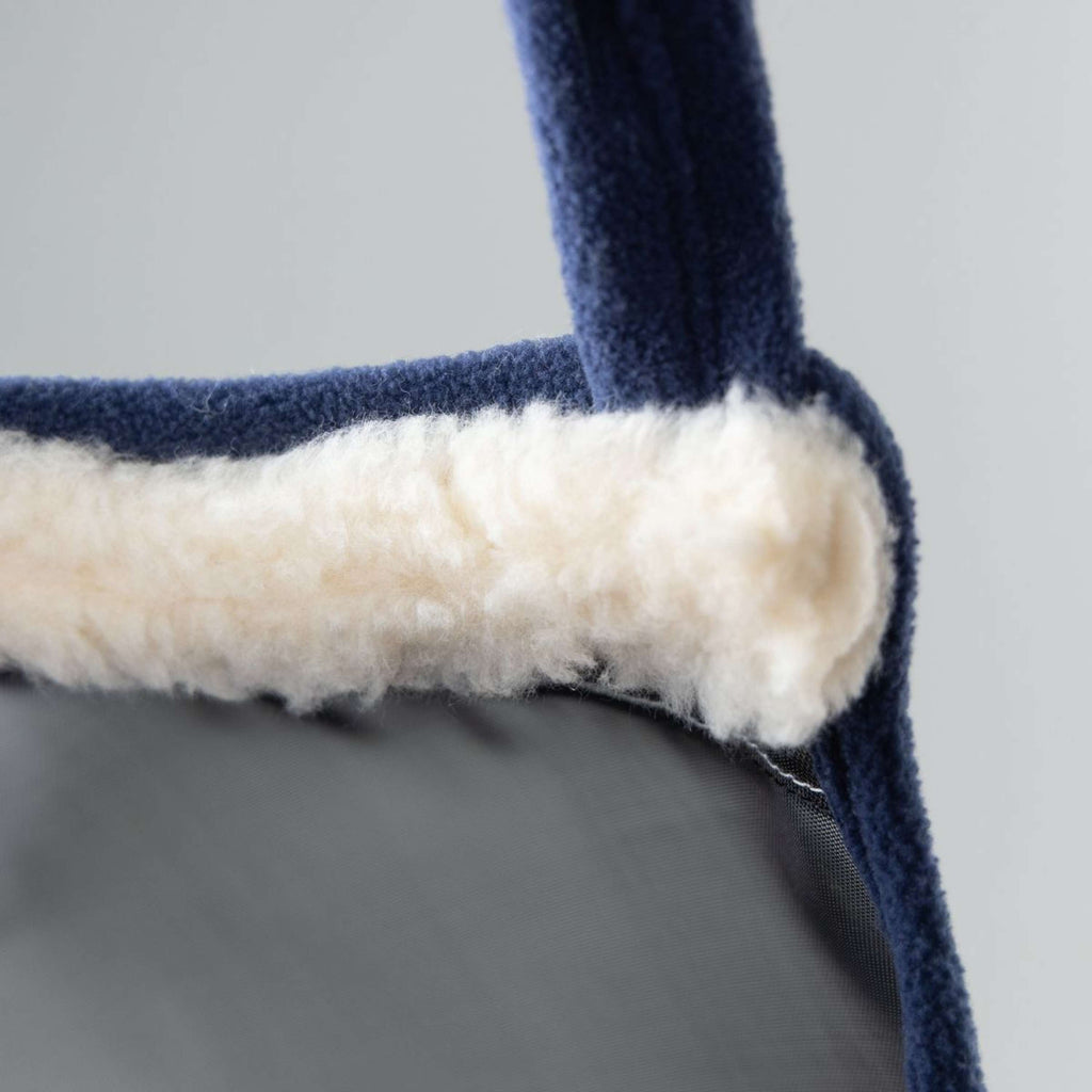 FlyGuard by Shires Masque Anti-Mouches Pro Fine Mesh sans Oreilles avec Franges Marin