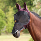 FlyGuard by Shires Masque Anti-Mouches Pro Deluxe avec Oreilles et Nez Black Cherry