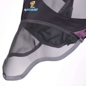 FlyGuard by Shires Masque Anti-Mouches Pro Deluxe avec Oreilles et Nez Black Cherry